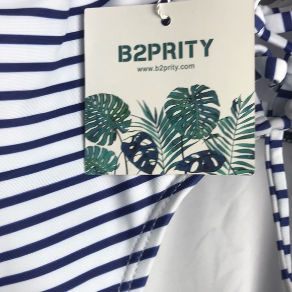 B2prity Women's Monokini Front Cross One Piece Swimsuits Tummy Control Size M - Picture 4 of 11